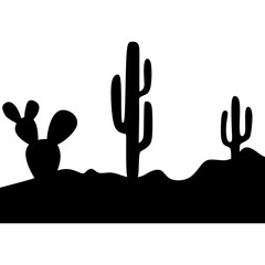 Cactus Silhouette Design