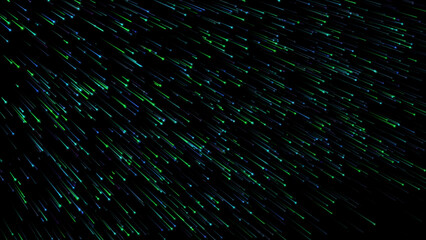 Motion particle lines explode loop background. Multicolor abstract technology futuristic star and line background. Fast light trails