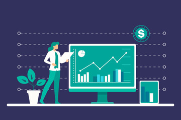 finance investment vector graphics
