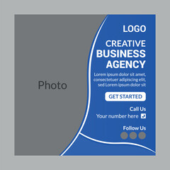 Creative business agency social media post design