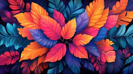 Vibrant floral canopy, a kaleidoscope of botanical artistry and vivid hues