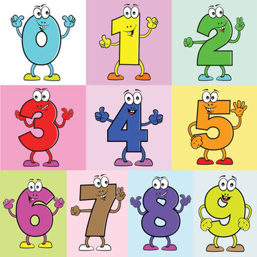 Life Numbers Cartoon