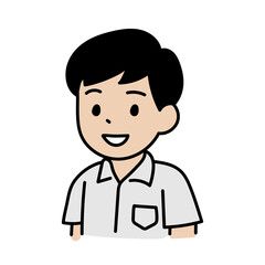 student boy Avatar people human school cartoon smile