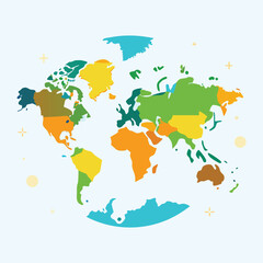 Obraz premium World map infographic