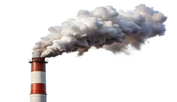 smoke from chimney isolated on white background. PNG Transparent file type with high definition quality And vibrant color grading Available.