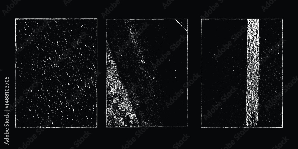 Leinwandbilder grunge urban backgrounds set.texture vector.dust overlay distress grain ,simply place illustration o