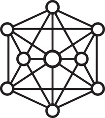 Network icon design vector style art illustrator