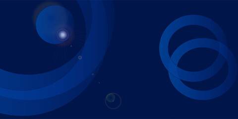 Minimal geometric background. Blue elements with fluid gradient. Cool background design for posters. Eps10 vector