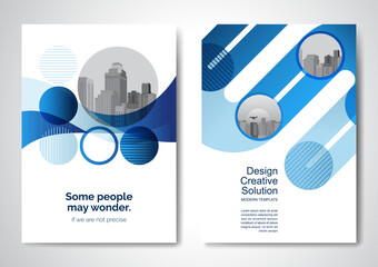 Template vector design for Brochure, AnnualReport, Magazine, Poster, Corporate Presentation, Portfolio, Flyer, infographic, layout modern size A4, Front and back, Easy to use and edit.