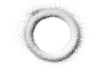 Fototapeta premium abstract textured ring isolated on white background