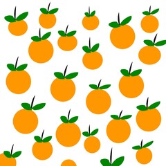 seamless background with oranges