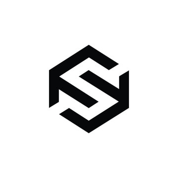 Abstract S initials, vector logo design, monogram, icon for business