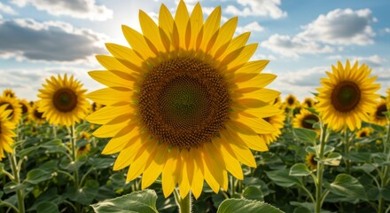 Obraz premium The Radiance of a Sunflower