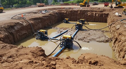 Construction Site Dewatering: Pumps in Action