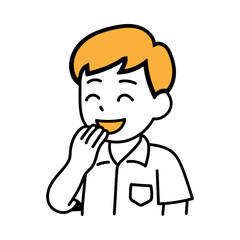 student boy Avatar people human school cartoon giggle