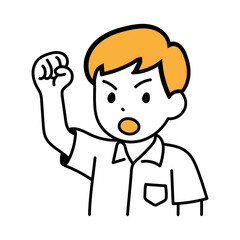 student boy Avatar people human school cartoon excited
