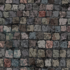 Stonework. Seamless vector pattern with stones. 