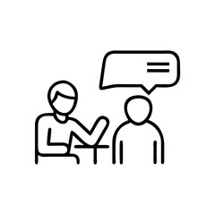 Teacher talking one-on-one with teen, mentoring and mental health in teenagers