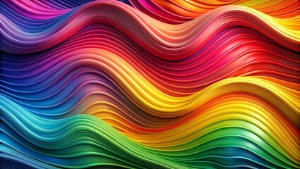 Obraz premium Rainbow Wave Abstract Background