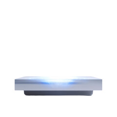 Futuristic Floating Platform Display Holographic Technology Showcase