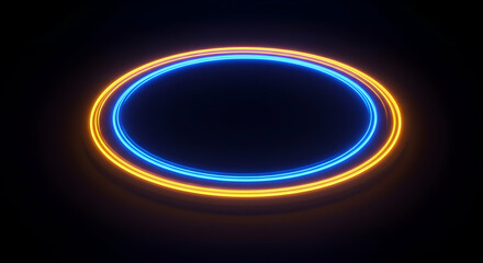 neon,  circle,  abstract, Neon Circle Abstract Background
