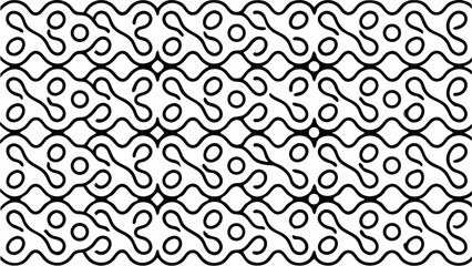 Soft Tropics, Organic Fluid Metaball Shapes in Seamless Vector Pattern