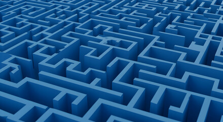 maze,  labyrinth,  3d, Blue 3D Maze Labyrinth