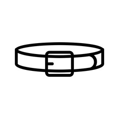 Vector icon of a belt, perfect for fashion and accessory designs.