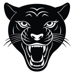 Close Up Jaguar Roaring With Open Mouth