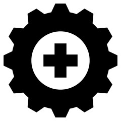 Obraz premium Safety First Glyph Icon