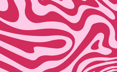Abstract wavy pattern with bold, flowing lines in red and pink tones. Modern, playful, and energetic vector design ideal for creative and trendy décor, fashion, or digital projects.