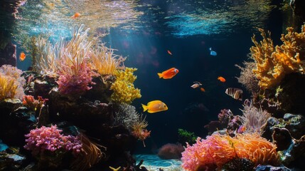 Naklejka premium Beautiful Aquarium