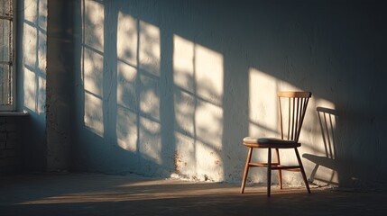 Cozy Room Interior with Chair and Window