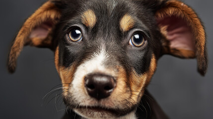 Tearful Canine Gaze—An Emotional Close-Up