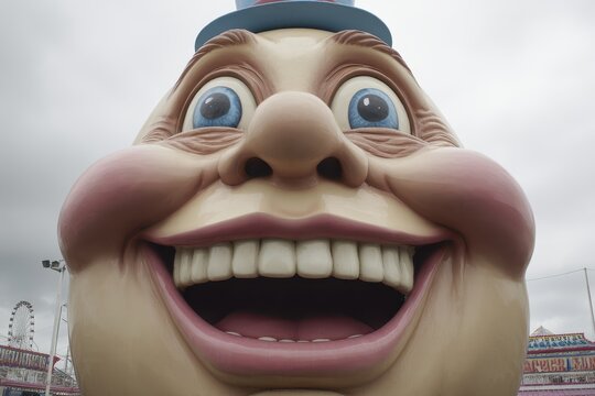 At Storybook Island, a free park in Rapid City, South Dakota, USA, themed around children's books, a Humpty Dumpty display was spotted in July