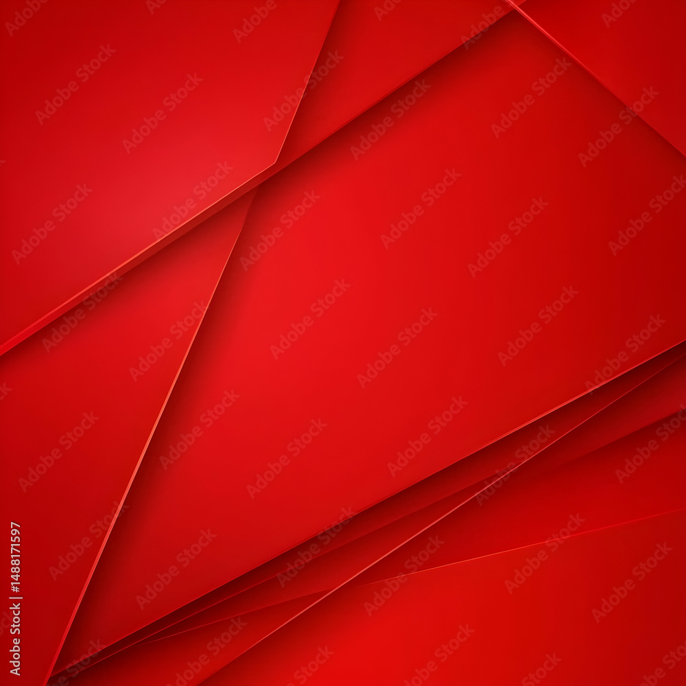 Wall mural abstract red geometric background design for presentations and websites