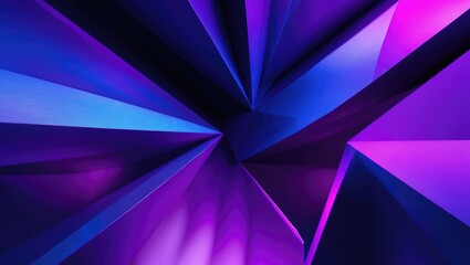 Obraz premium Abstract geometric background in shades of purple and blue