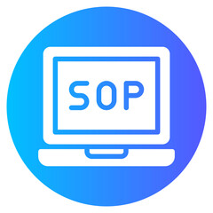 laptop gradient icon