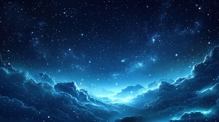 Obraz premium Starry night cloudscapes