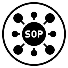 networking glyph icon