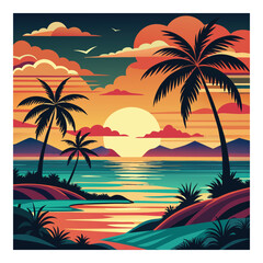 Fototapeta premium tropical beach background