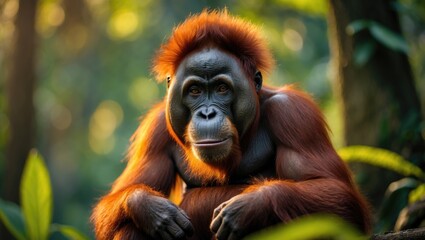Female orangutan from Borneo