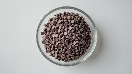 Chocolate chips or morsels are small sweetened chocolate pieces incorporated into desserts, trail mixes, and occasionally breakfast foods.