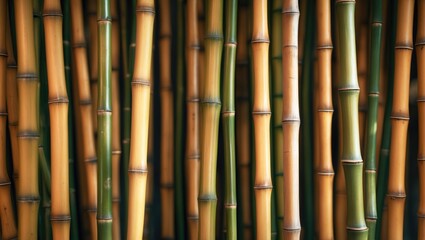 Naklejka premium Backdrop Featuring Bamboo Fence