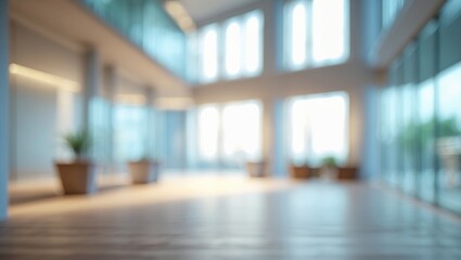 Blurred abstract interior of hotel lobby for background