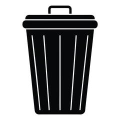 cleaner element isolated garbage bin on white background 