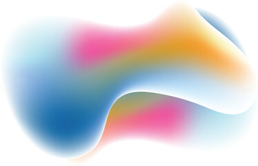Abstract colorful fluid gradient design element