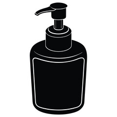 Obraz premium cleaner element isolated hand soap dispenser on white background 