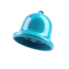 Fototapeta premium Turquoise Notification Bell Attention with Alert, and Reminder Glossy Icon.