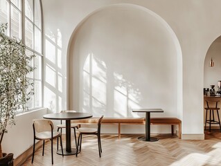 Interior space with a modern, minimalist feel.